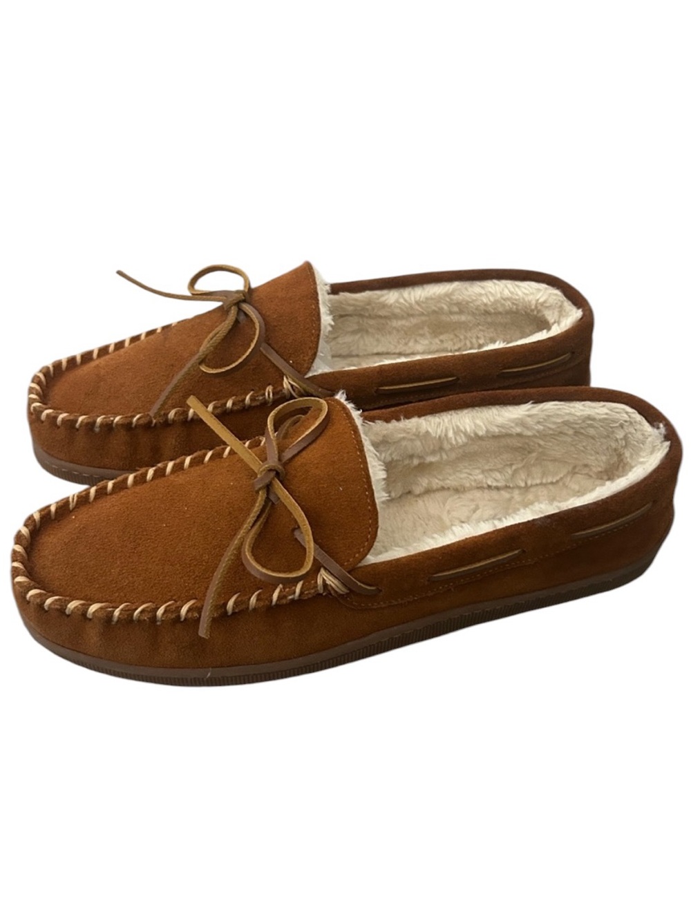 Suede Leather Moccasin Slippers